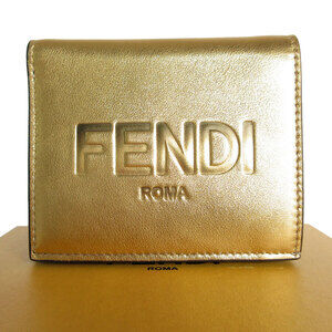Fendi Bifold Wallet Leather